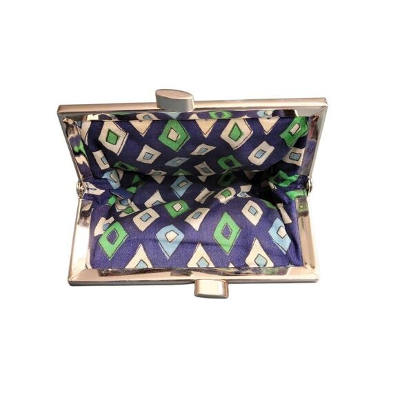 VERA BRADLEY Two 2 Kisslock Coin Purse MEDITERRANEAN WHITE Rare & Retired - Picture 7 of 10